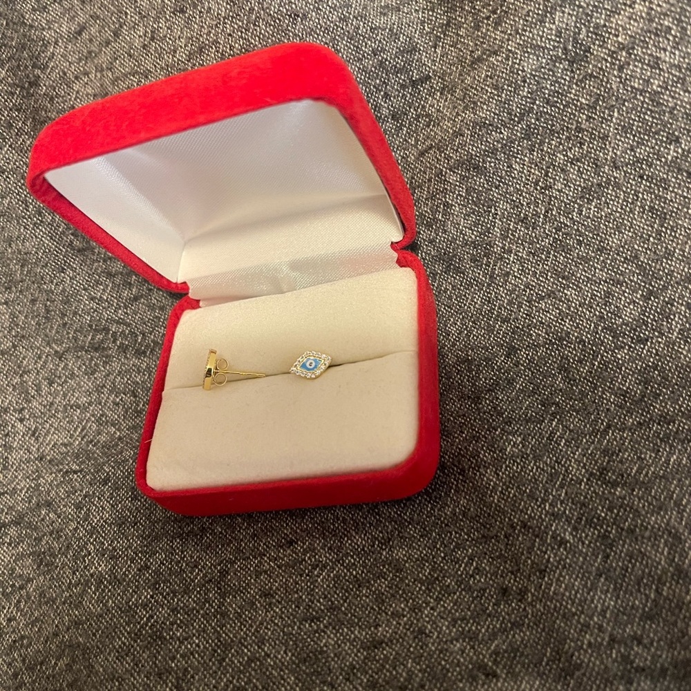Brand new evil eye earrings these are not real gold